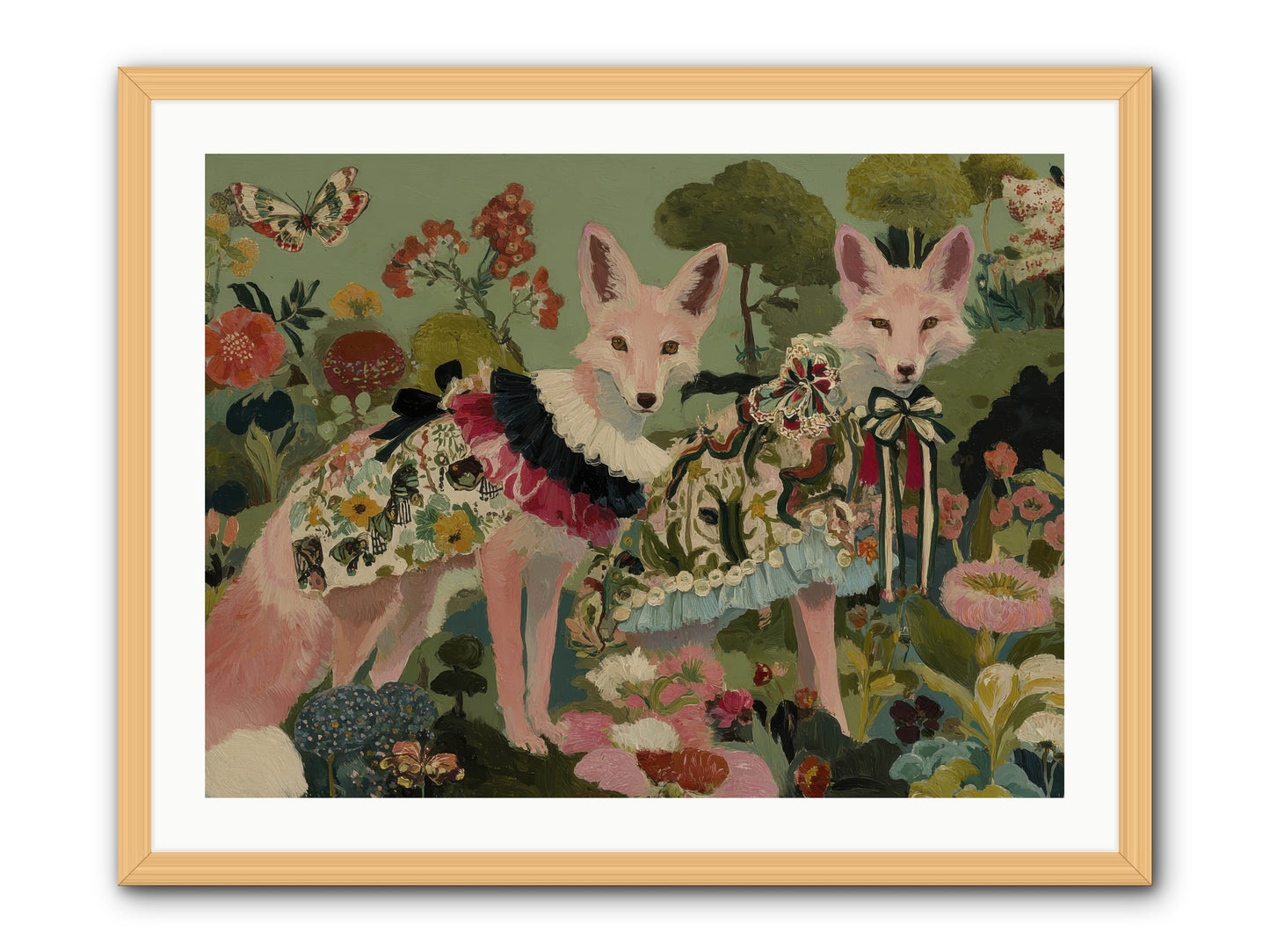 The secret orchard No.1 -- Framed Print - Natural 32x24