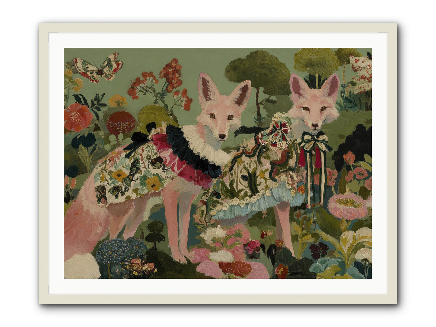 The secret orchard No.1 -- Framed Print - White 40x30