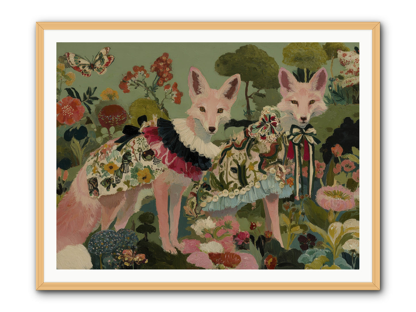 The secret orchard No.1 -- Framed Print - Natural 48x36
