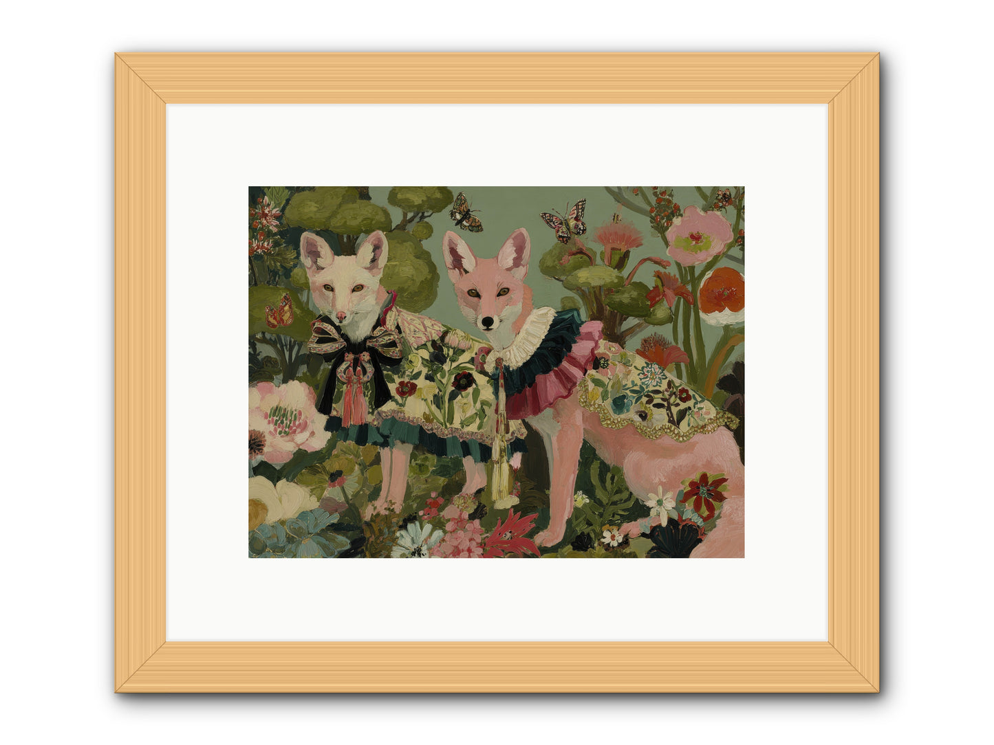 The secret orchard No.2 -- Framed Print - Natural 12x9