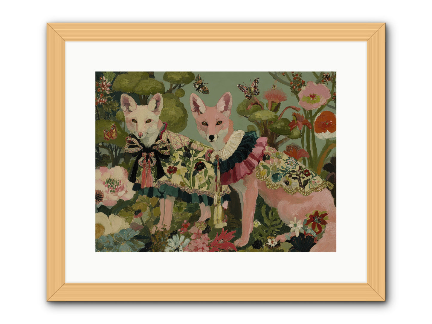 The secret orchard No.2 -- Framed Print - Natural 16x12