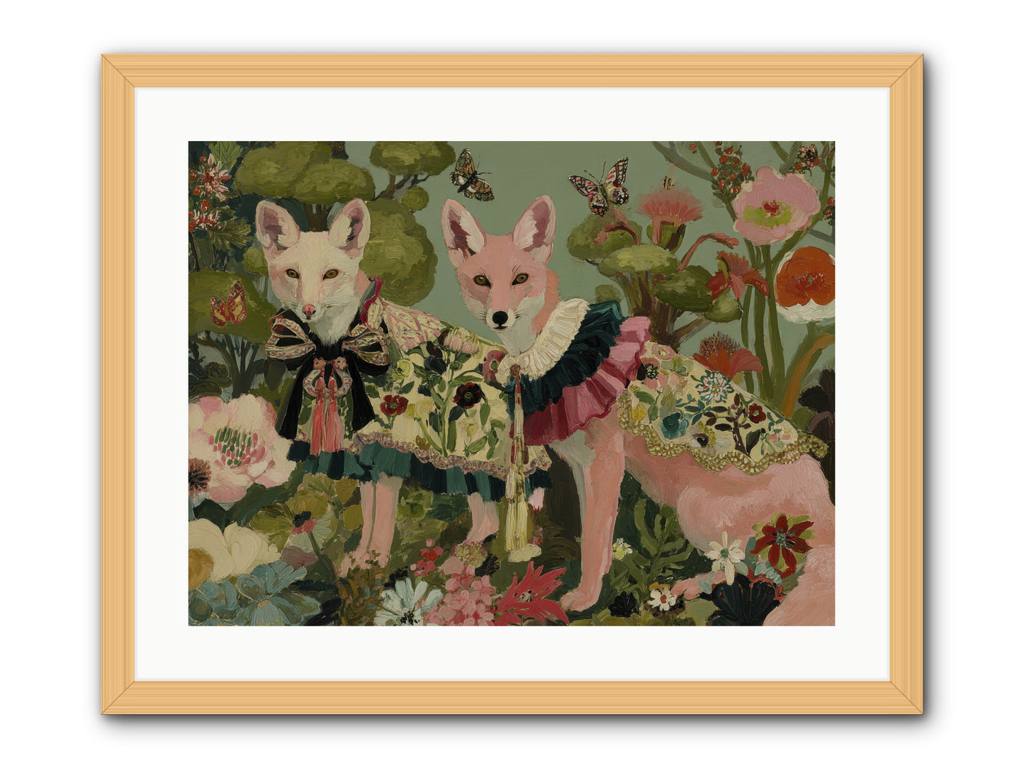 The secret orchard No.2 -- Framed Print - Natural 24x18