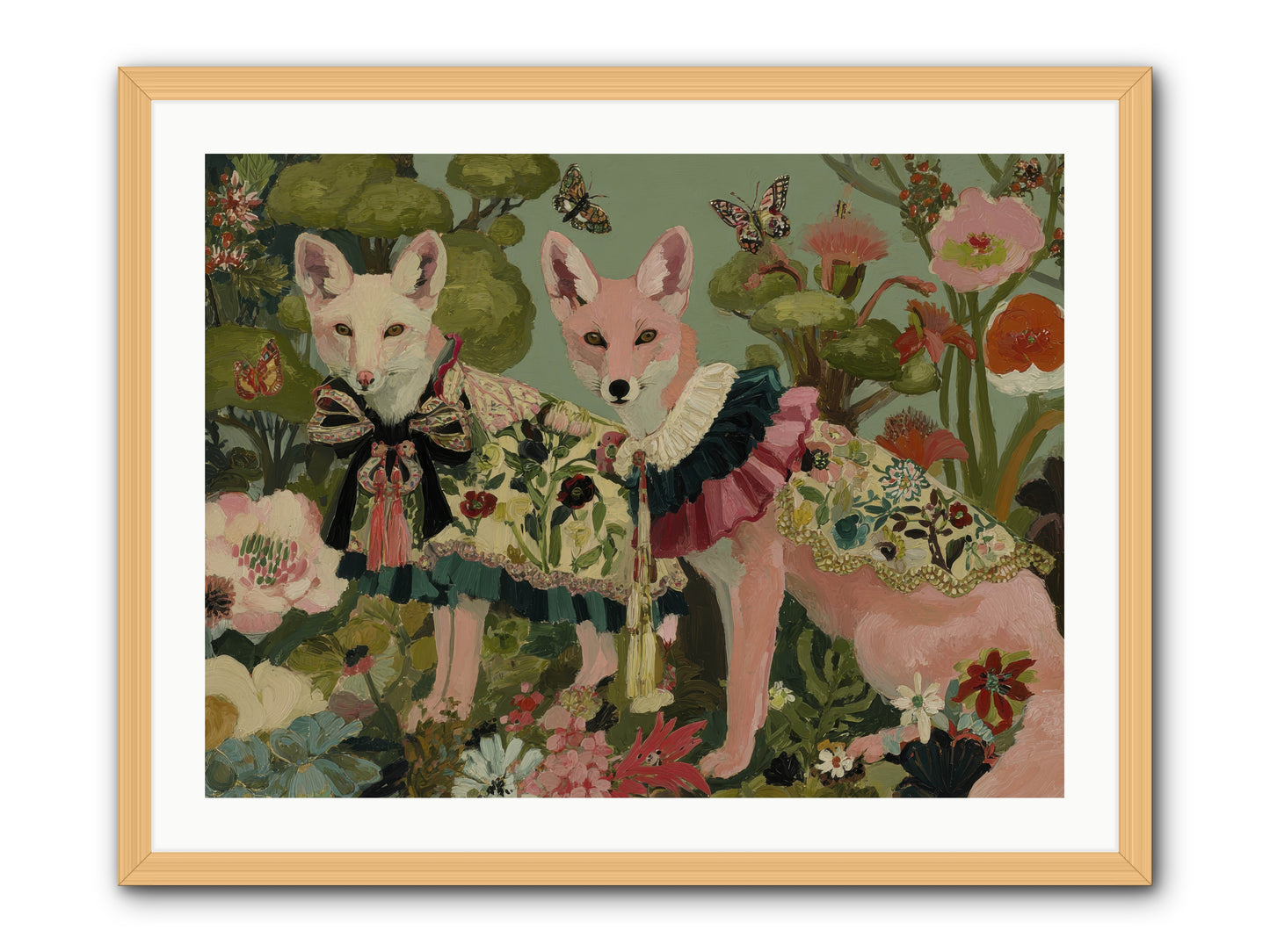The secret orchard No.2 -- Framed Print - Natural 32x24