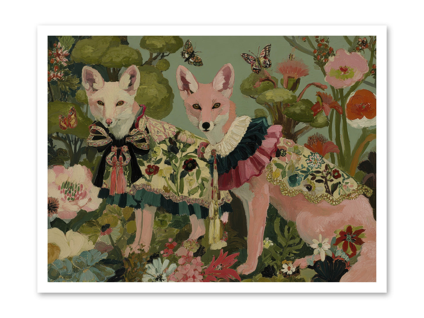 The secret orchard No.2 -- Loose Canvas Print 32x24