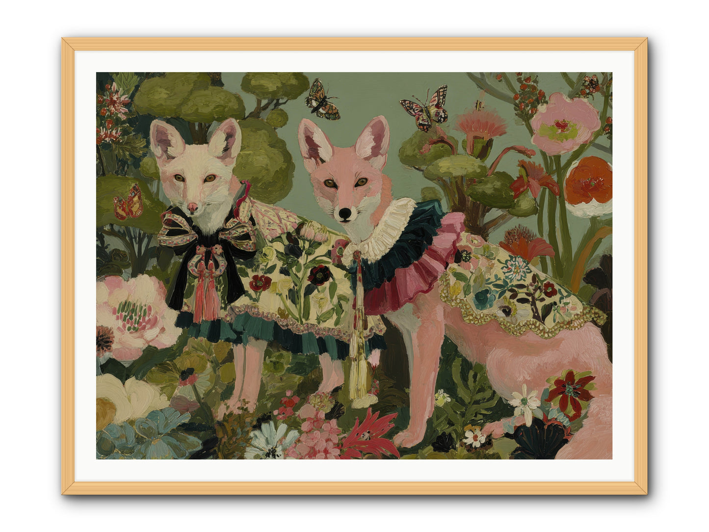 The secret orchard No.2 -- Framed Print - Natural 48x36