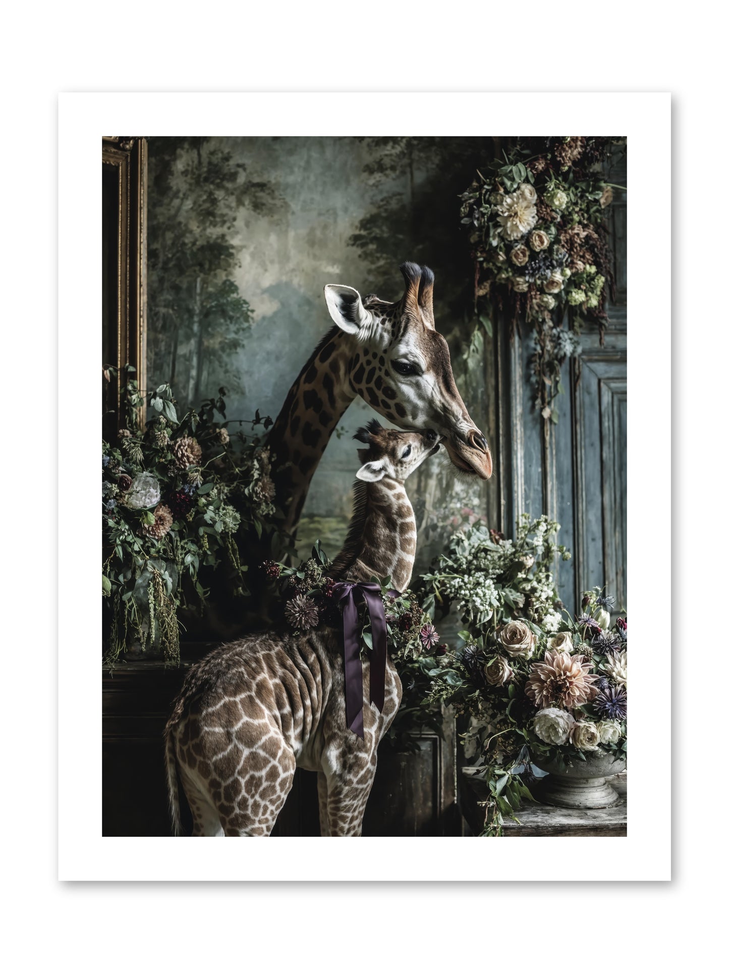 The space between hearts -- Loose Canvas Print 12x16