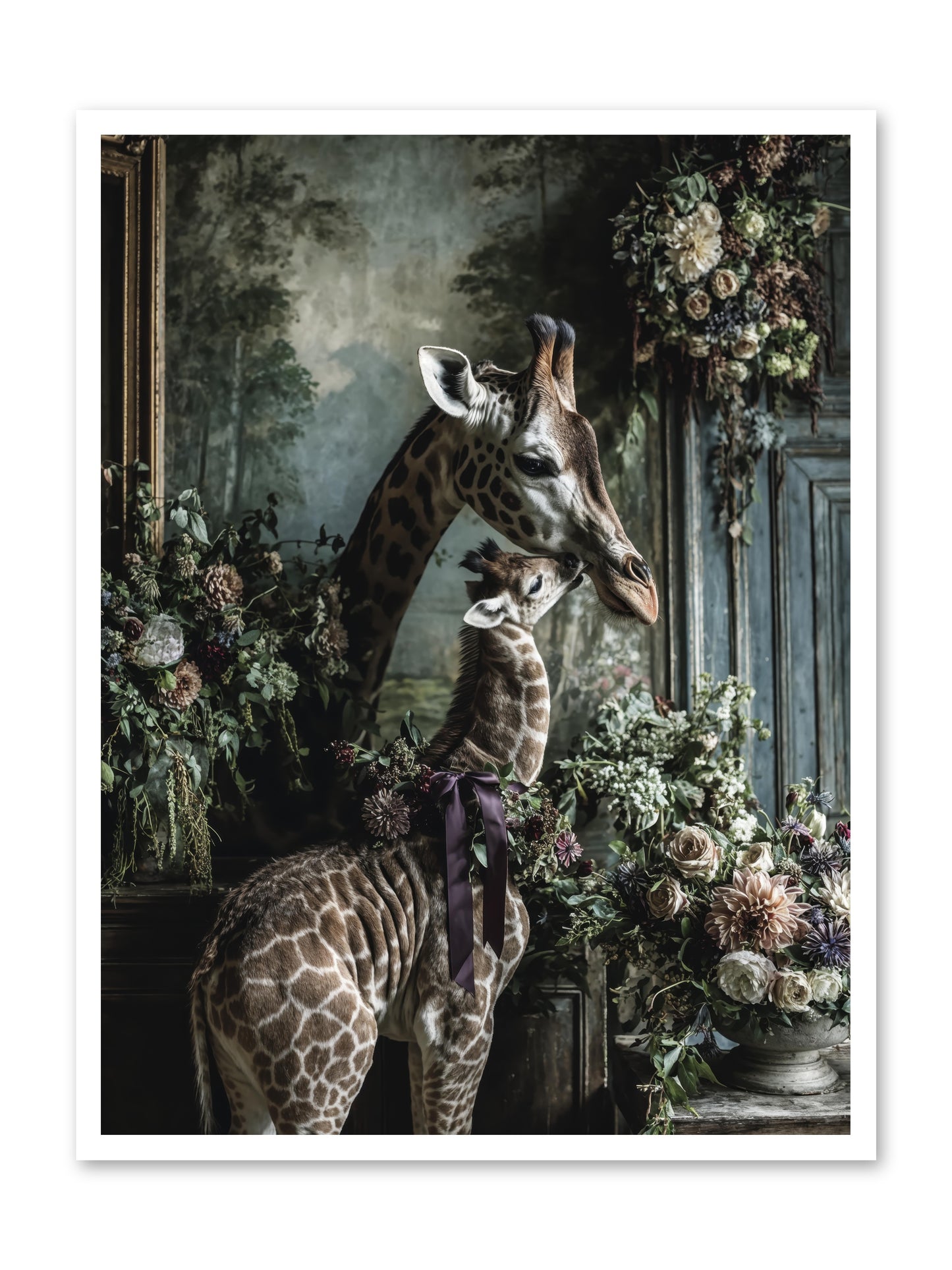 The space between hearts -- Loose Canvas Print 30x40