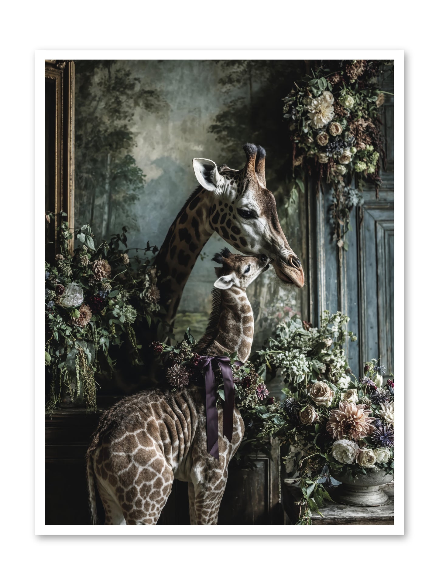 The space between hearts -- Loose Canvas Print 36x48