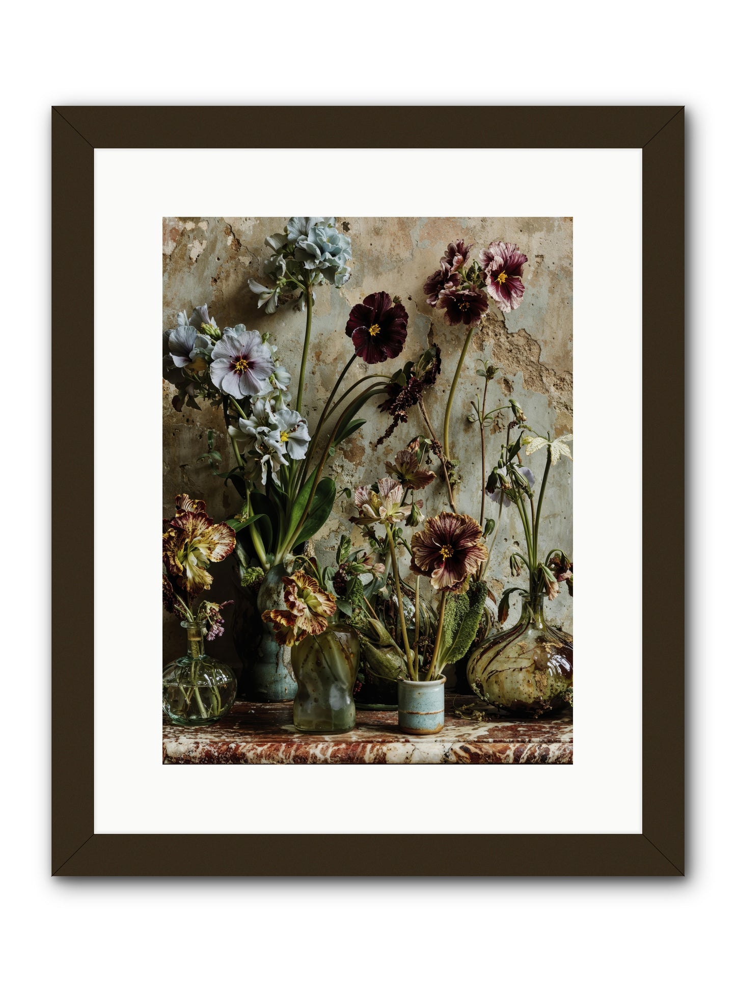 The space between souls -- Framed Print - Black 12x16