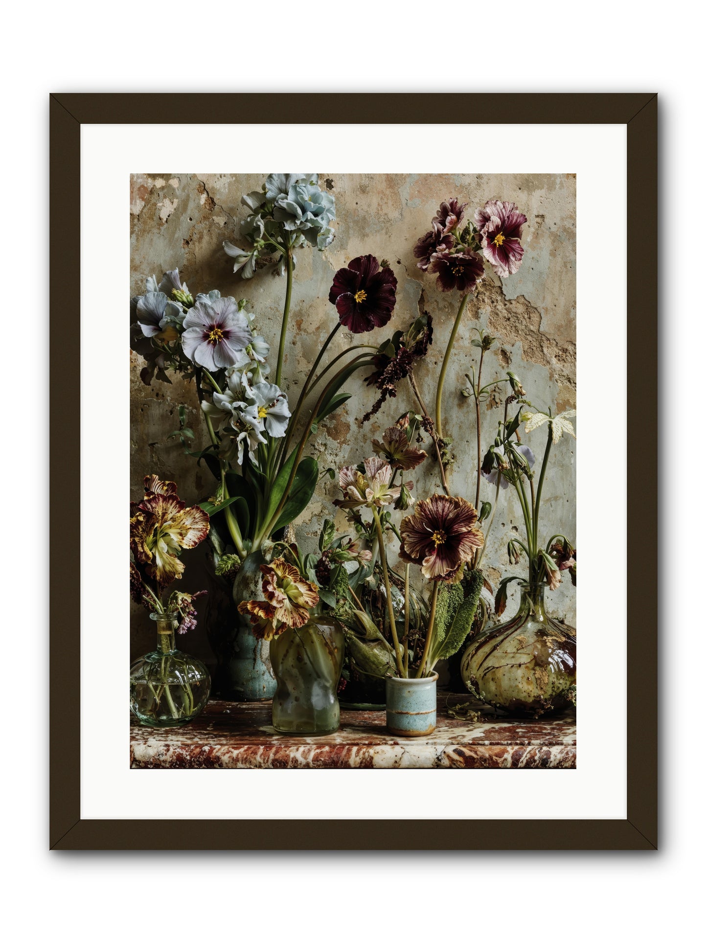The space between souls -- Framed Print - Black 18x24