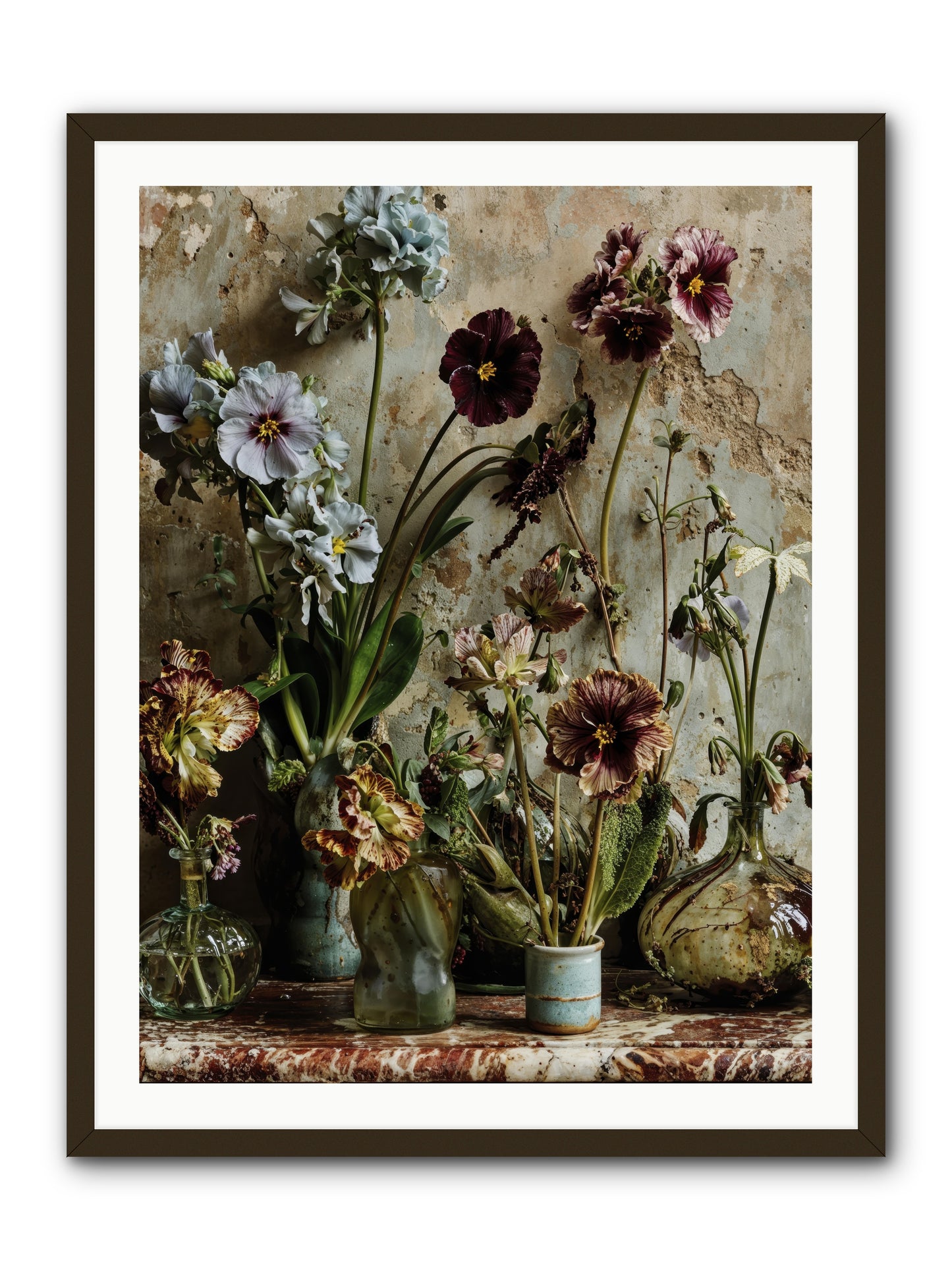 The space between souls -- Framed Print - Black 30x40