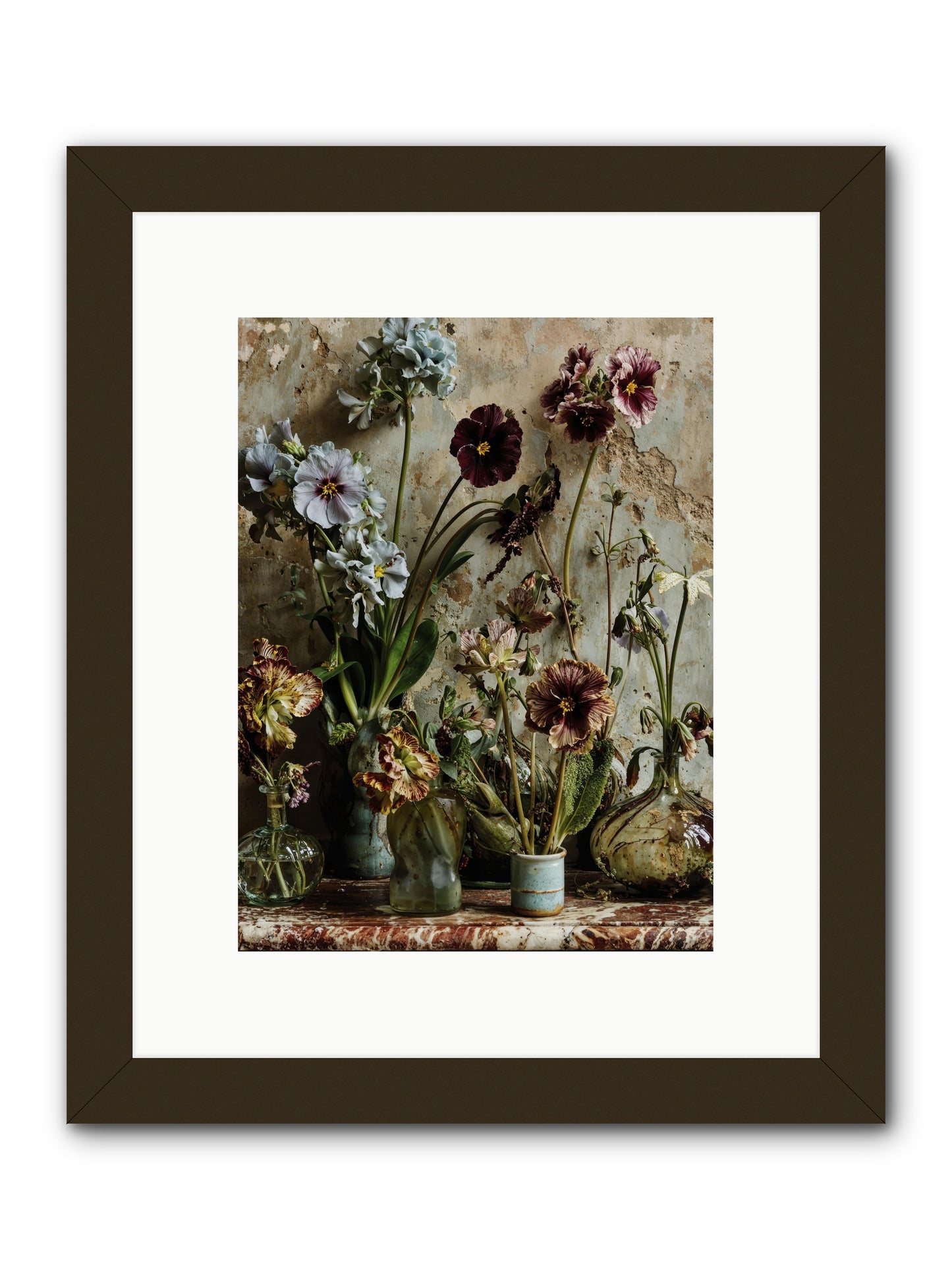 The space between souls -- Framed Print - Black 9x12