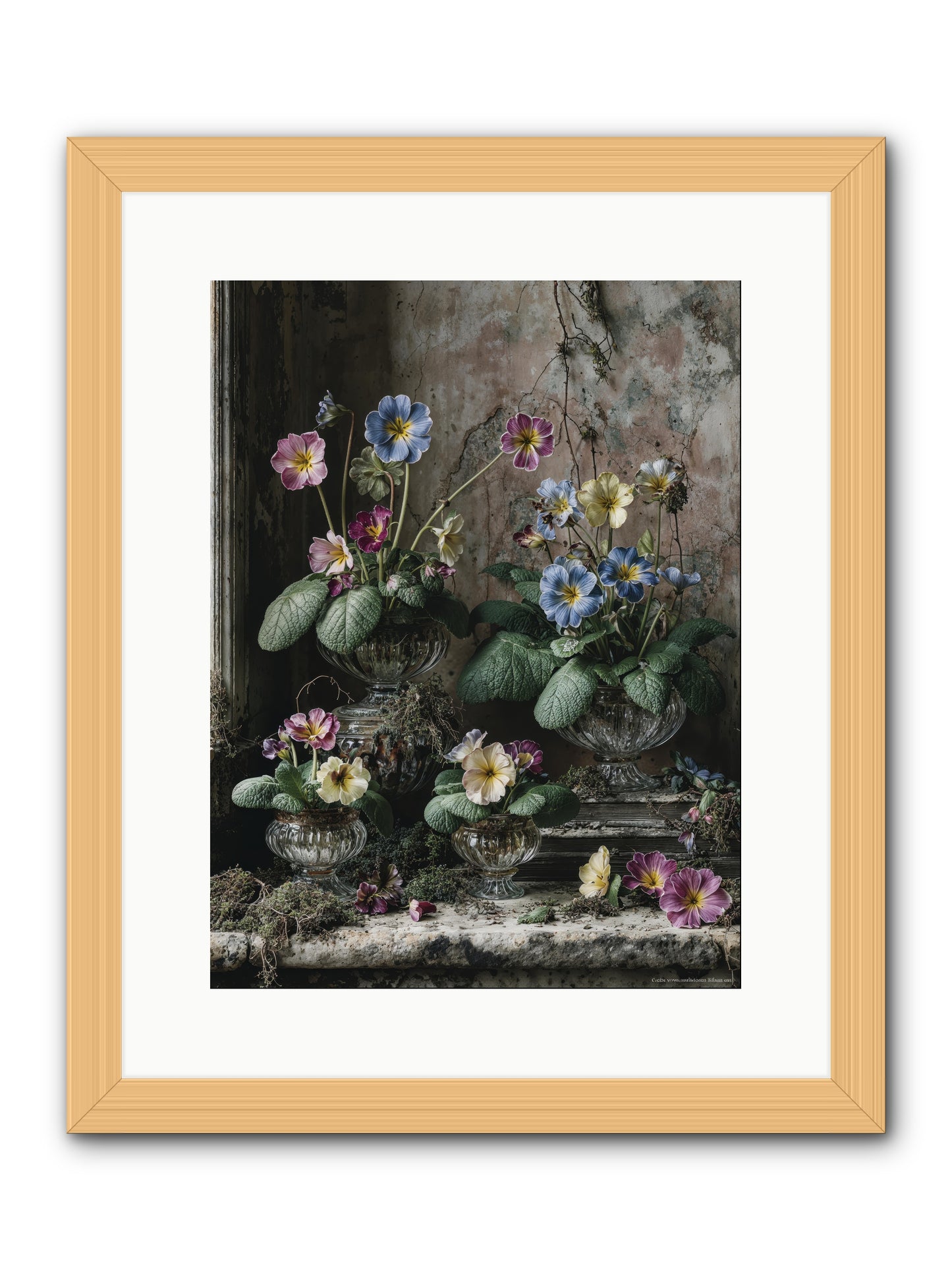 The sun's secret memoirs -- Framed Print - Natural 12x16