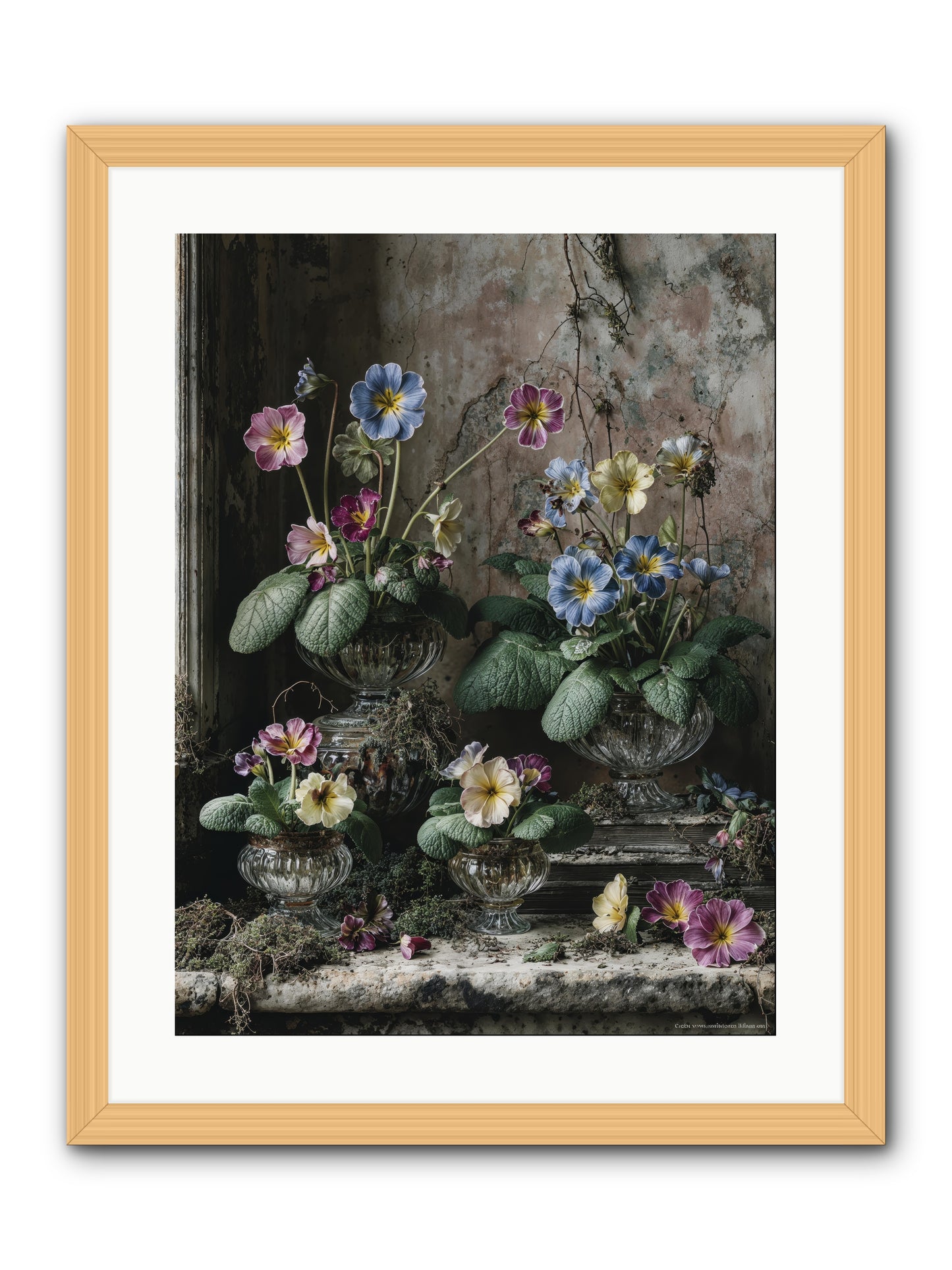 The sun's secret memoirs -- Framed Print - Natural 18x24