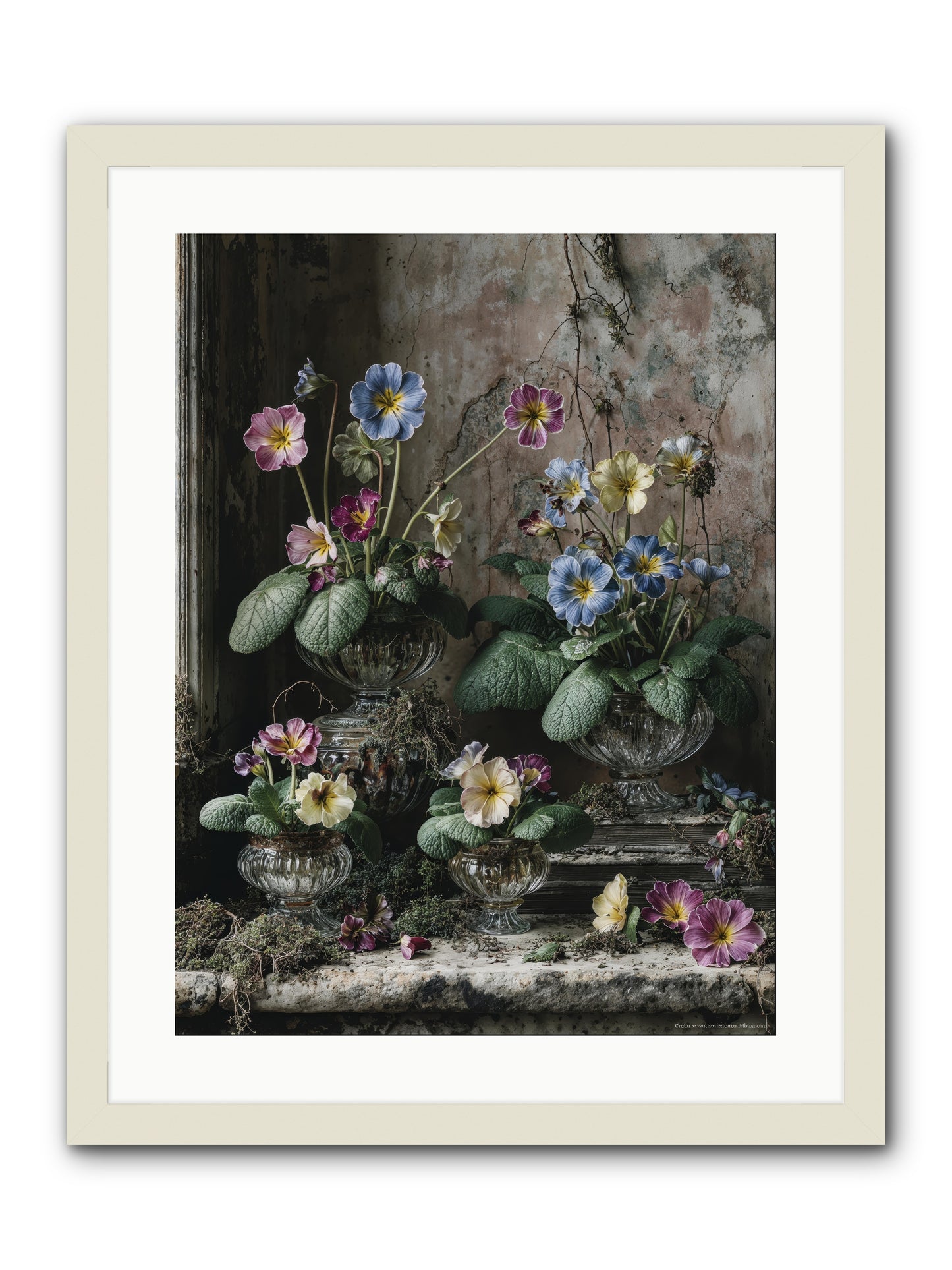 The sun's secret memoirs -- Framed Print - White 18x24