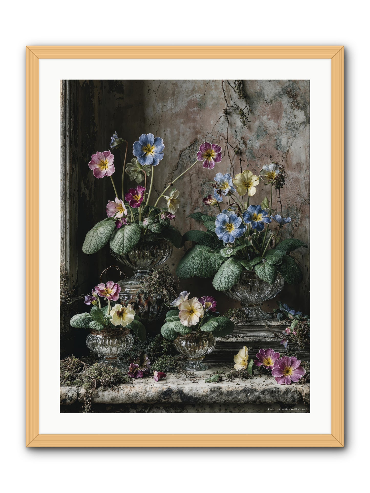 The sun's secret memoirs -- Framed Print - Natural 24x32