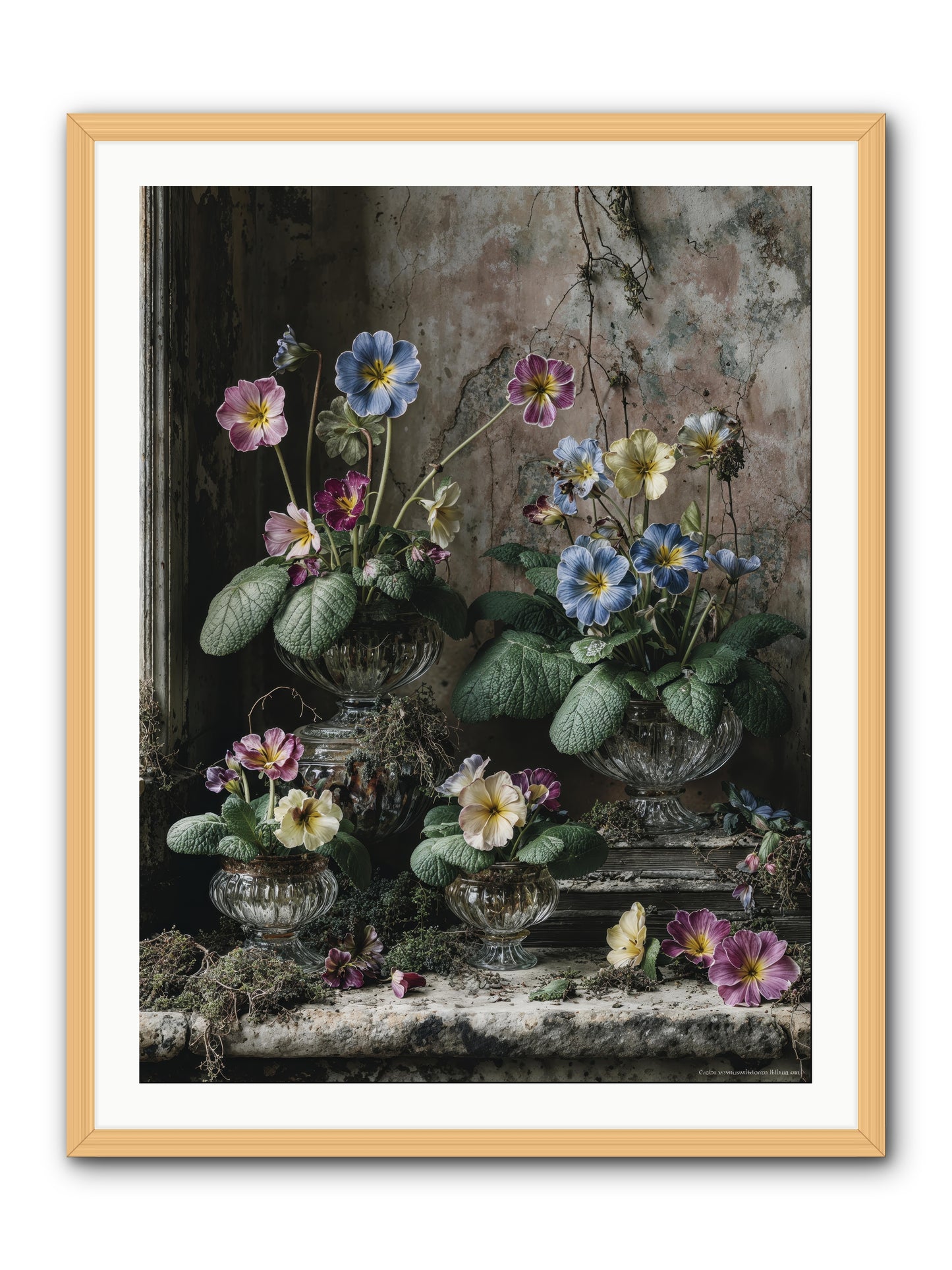 The sun's secret memoirs -- Framed Print - Natural 30x40