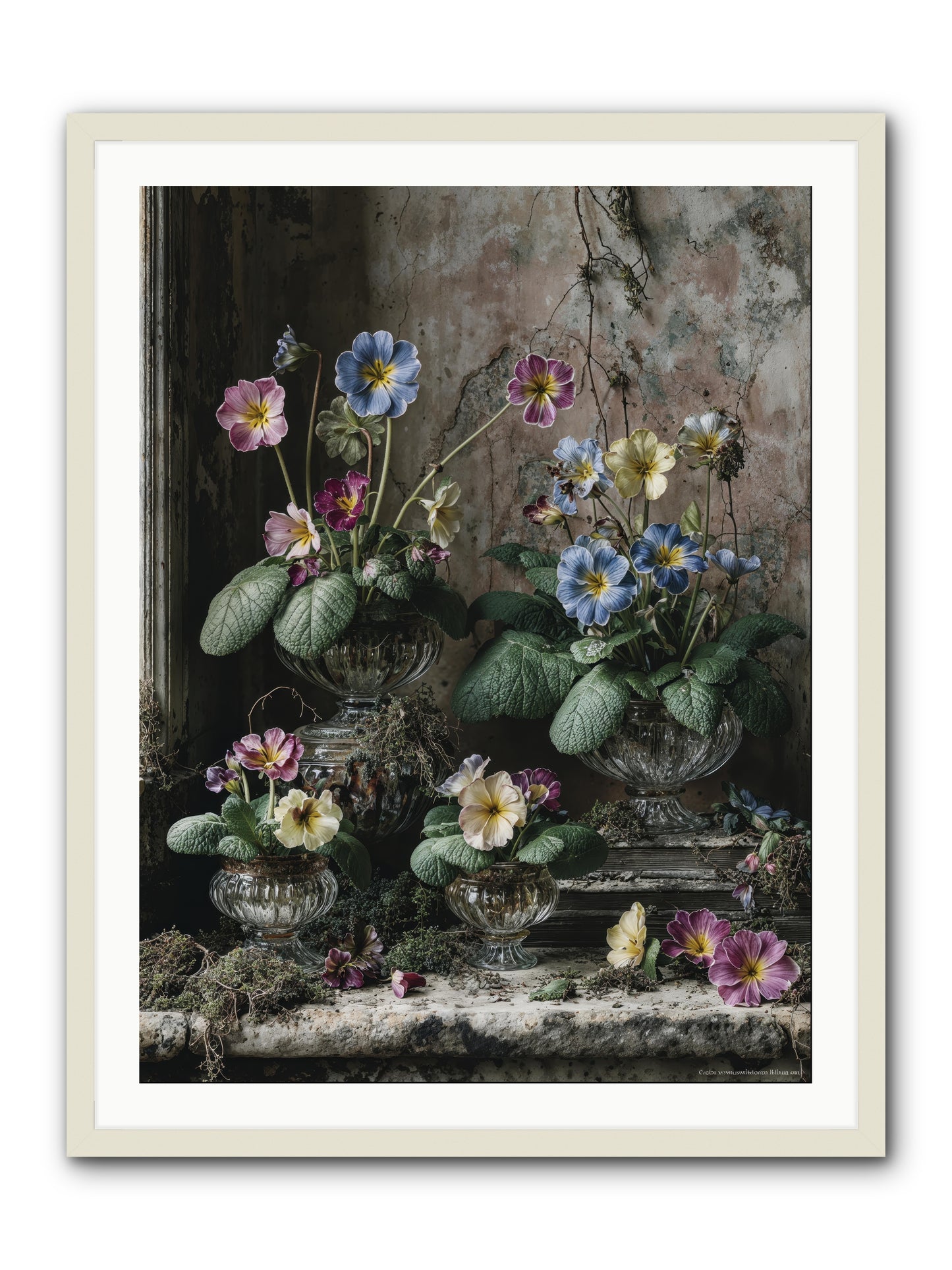 The sun's secret memoirs -- Framed Print - White 30x40