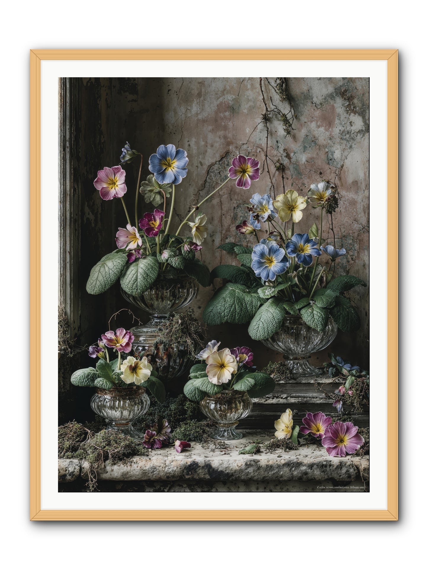 The sun's secret memoirs -- Framed Print - Natural 36x48