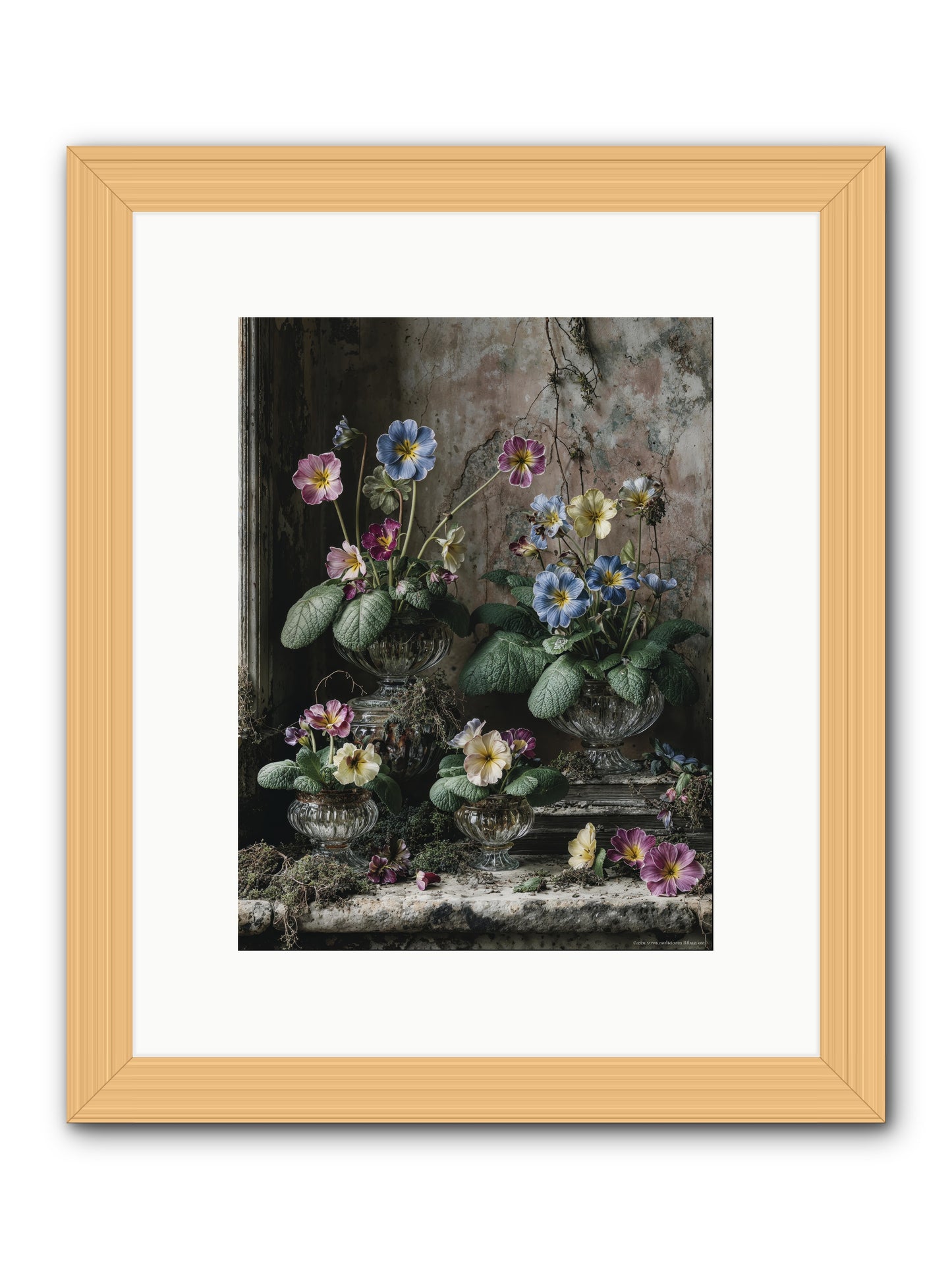 The sun's secret memoirs -- Framed Print - Natural 9x12