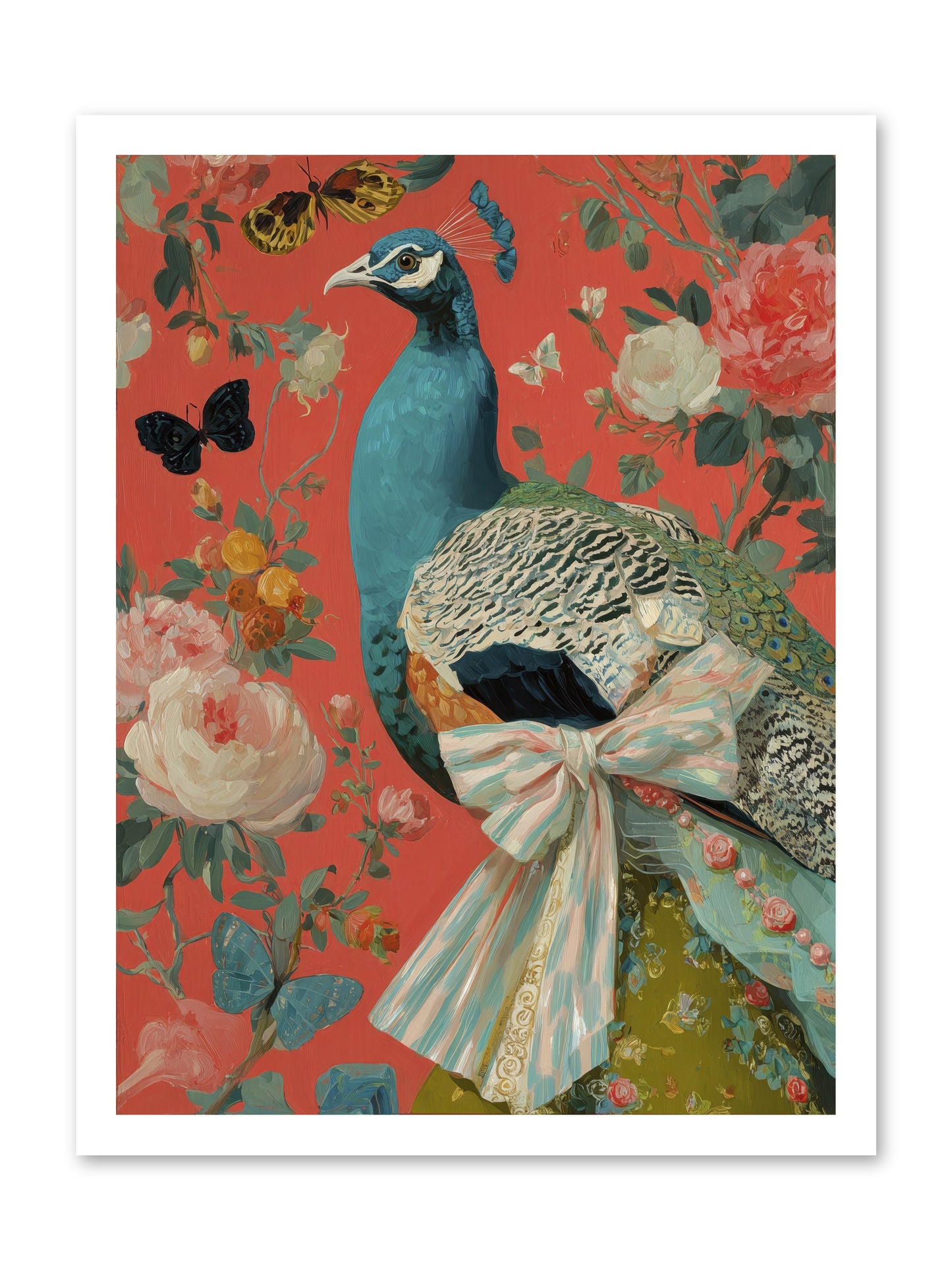 The tender hush of rain -- Loose Canvas Print 18x24