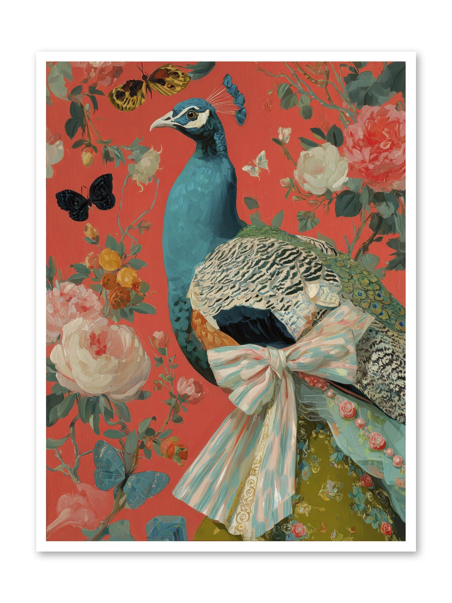 The tender hush of rain -- Loose Canvas Print 36x48
