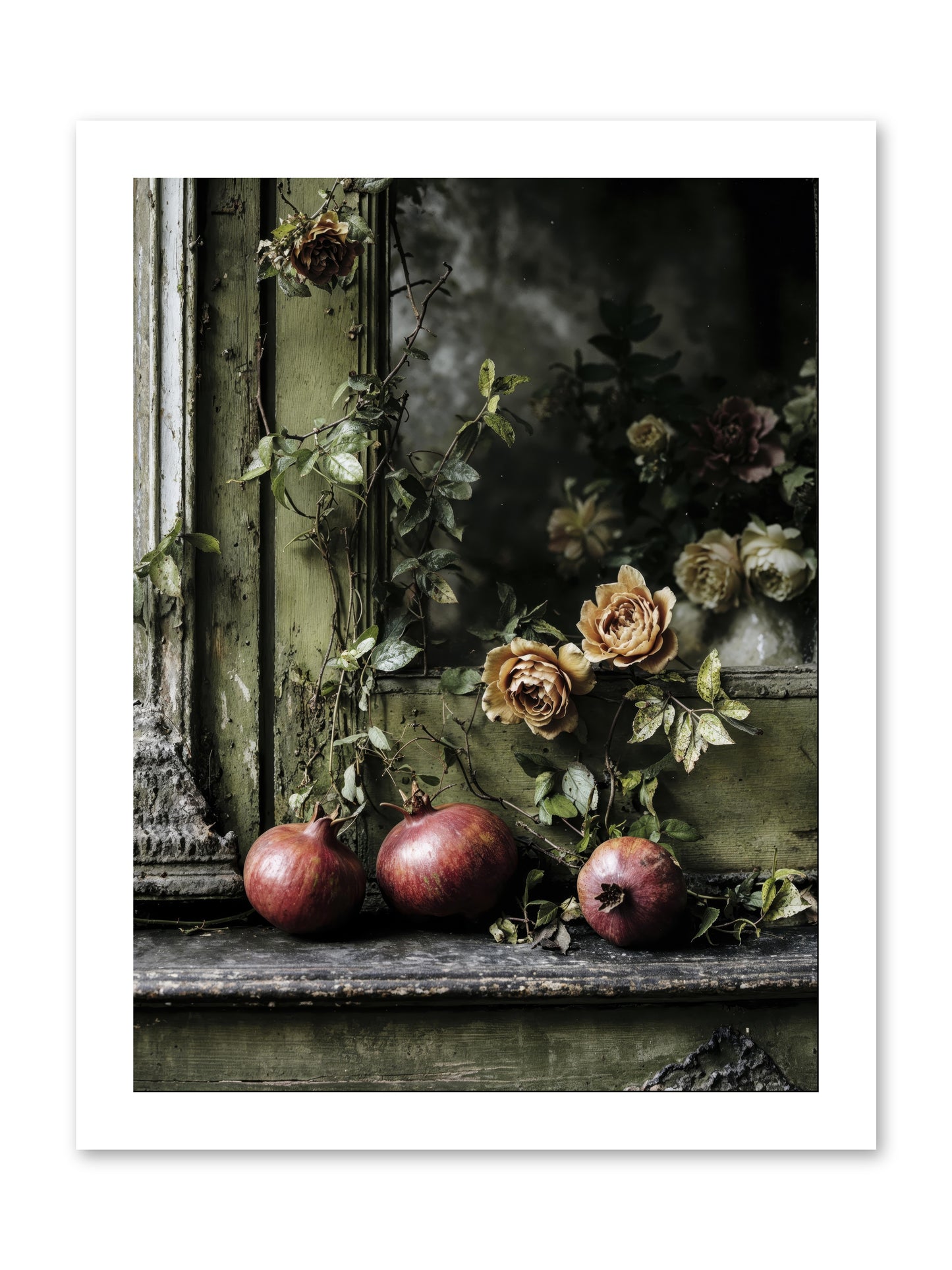 The world wears joy -- Paper Print 12x16