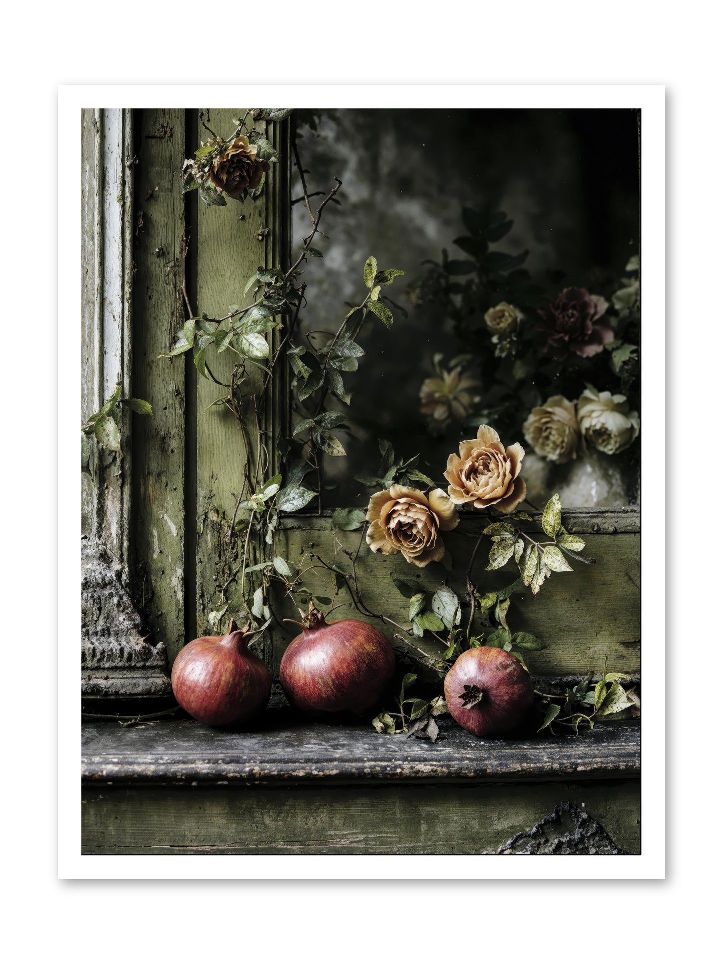 The world wears joy -- Loose Canvas Print 24x32
