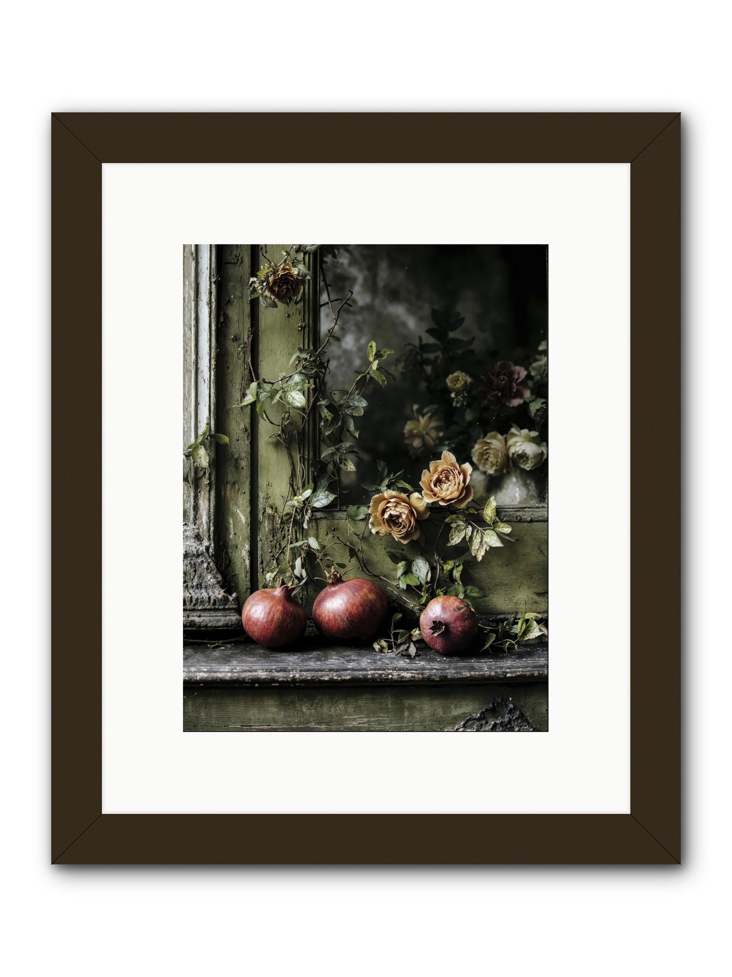 The world wears joy -- Framed Print - Black 9x12
