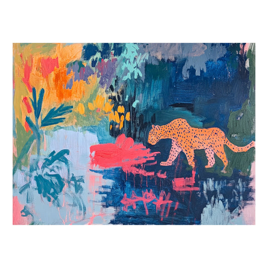 The Painted Leopard's Reverie