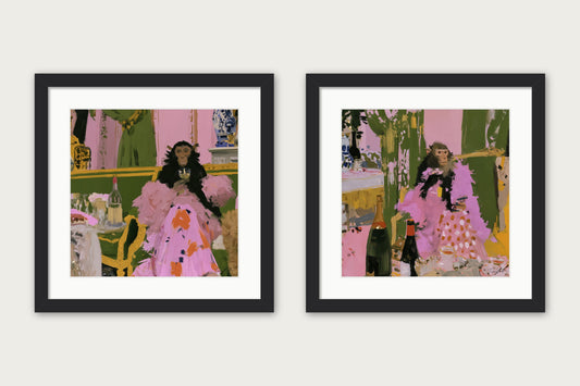 The Gilded Mischief - Framed Print - Black, 16x16