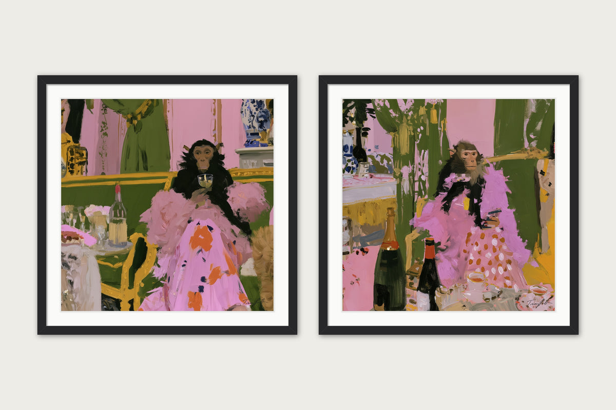 The Gilded Mischief - Framed Print - Black, 30x30