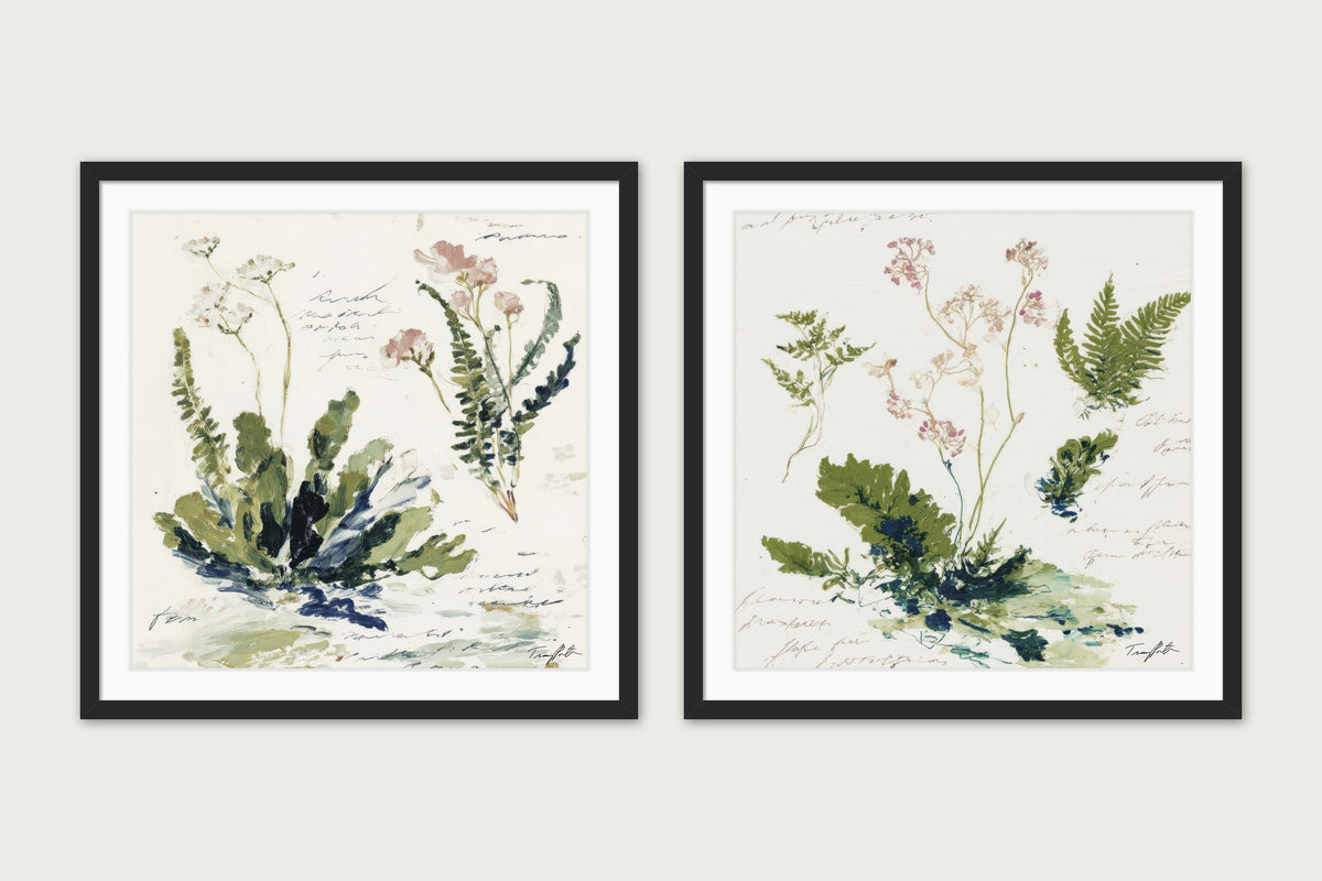 The Paris Ferns - Framed Print - Black, 30x30