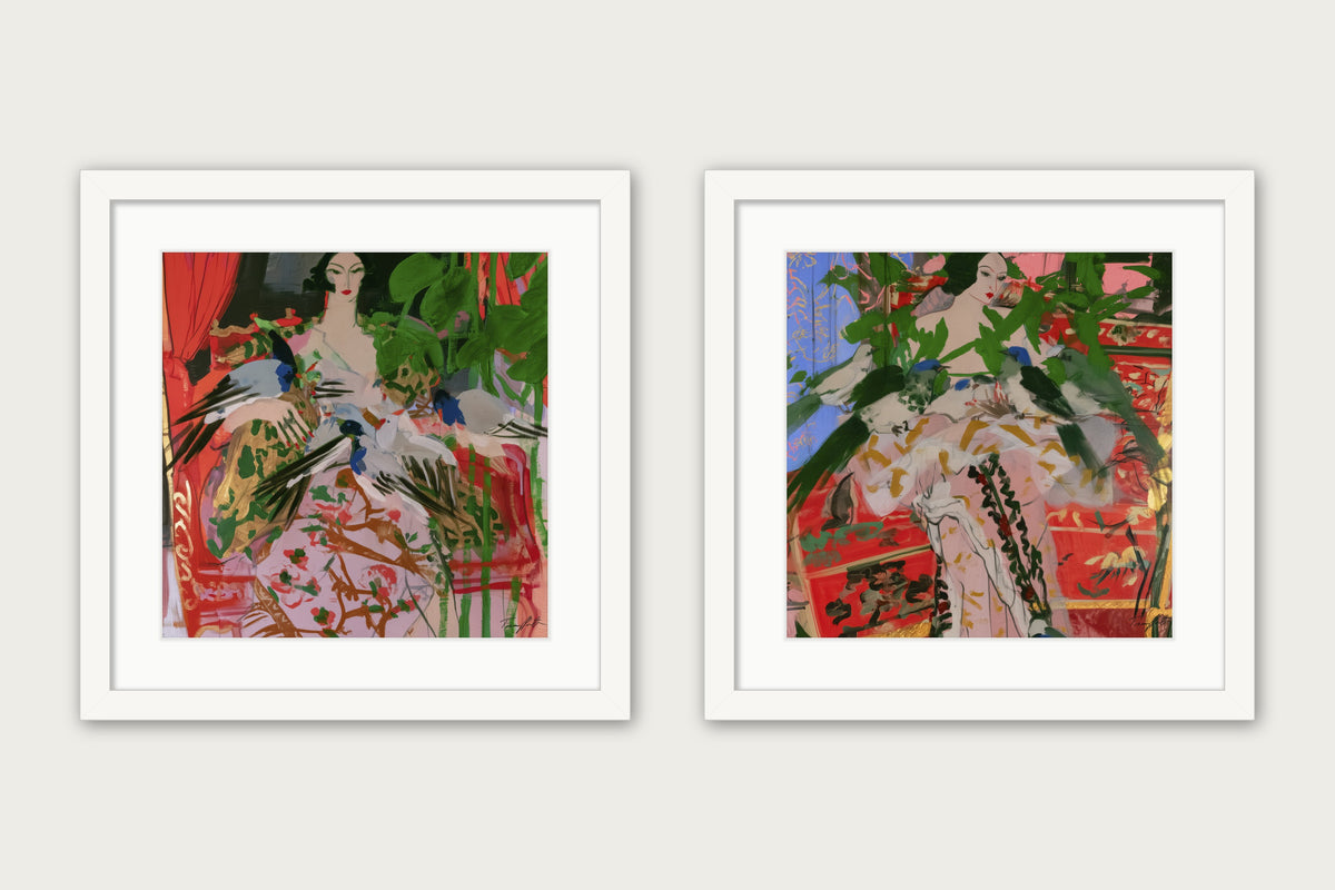 The Secret Life Of Plumage - Framed Print - White, 16x16