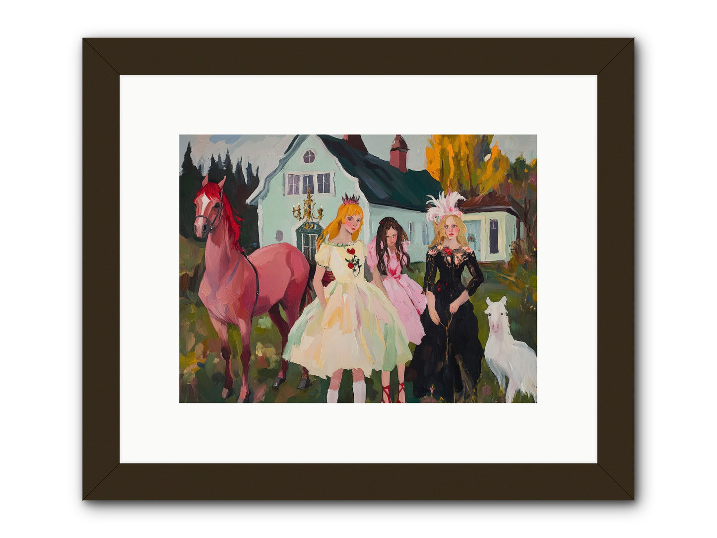 Theater Games Glow No.1 REZ -- Framed Print - Black 12x9