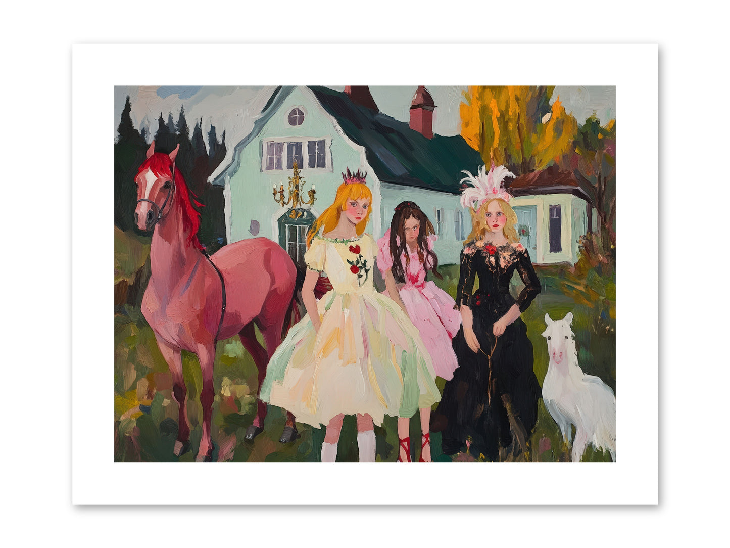 Theater Games Glow No.1 REZ -- Loose Canvas Print 12x9