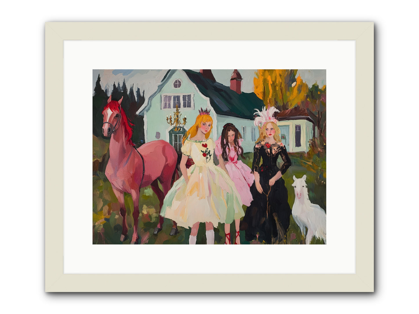 Theater Games Glow No.1 REZ -- Framed Print - White 16x12