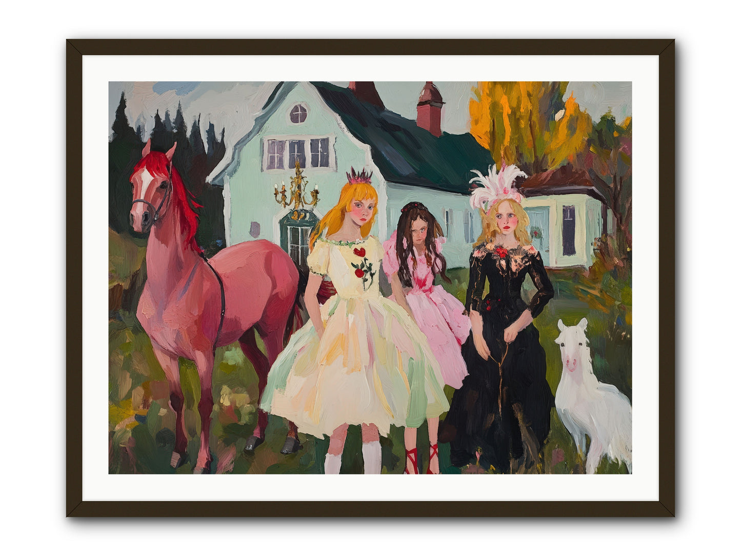 Theater Games Glow No.1 REZ -- Framed Print - Black 40x30