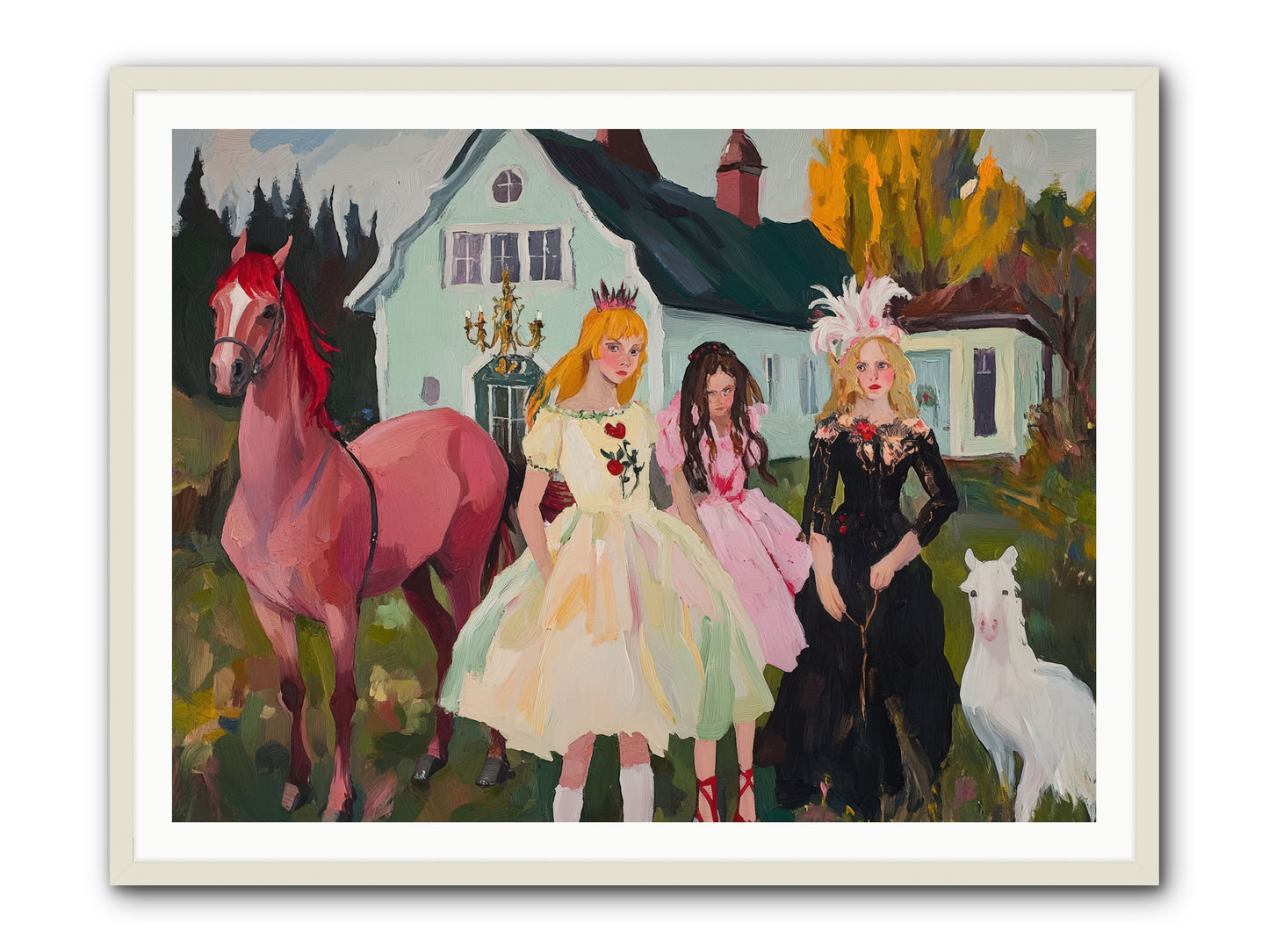 Theater Games Glow No.1 REZ -- Framed Print - White 48x36