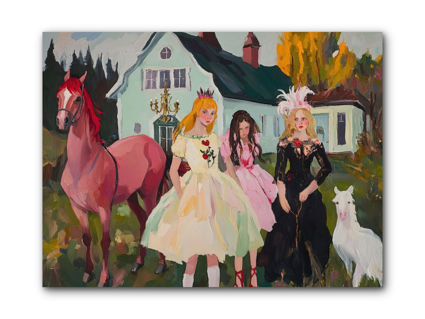 Theater Games Glow No.1 REZ -- Wrapped Canvas 12x9