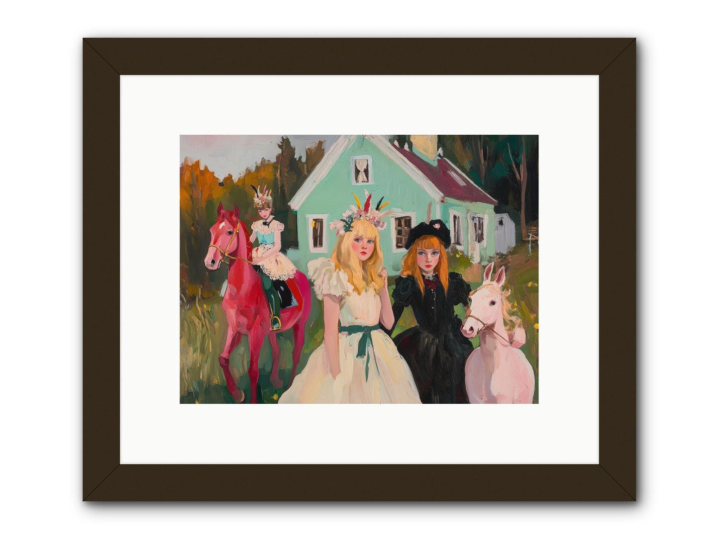 Theater Games Glow No.2 REZ -- Framed Print - Black 12x9