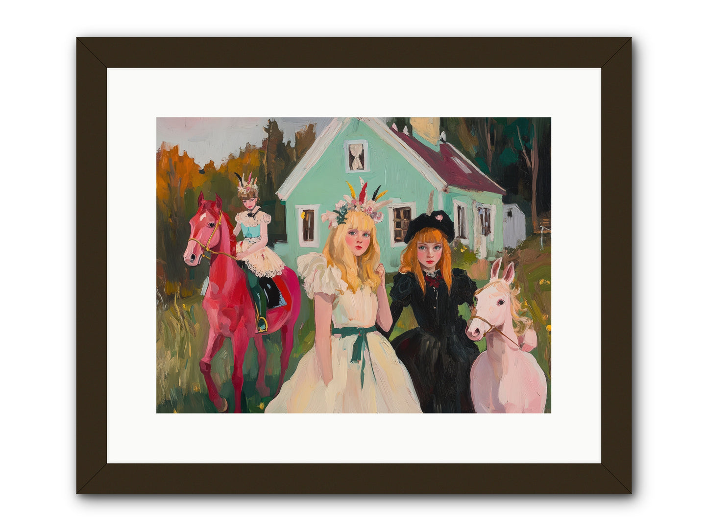 Theater Games Glow No.2 REZ -- Framed Print - Black 16x12