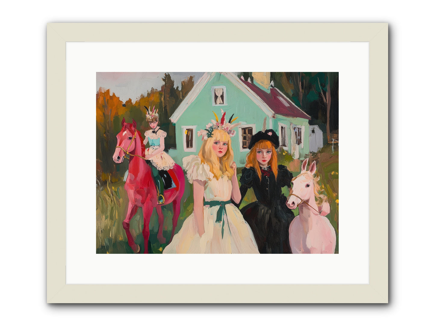 Theater Games Glow No.2 REZ -- Framed Print - White 16x12