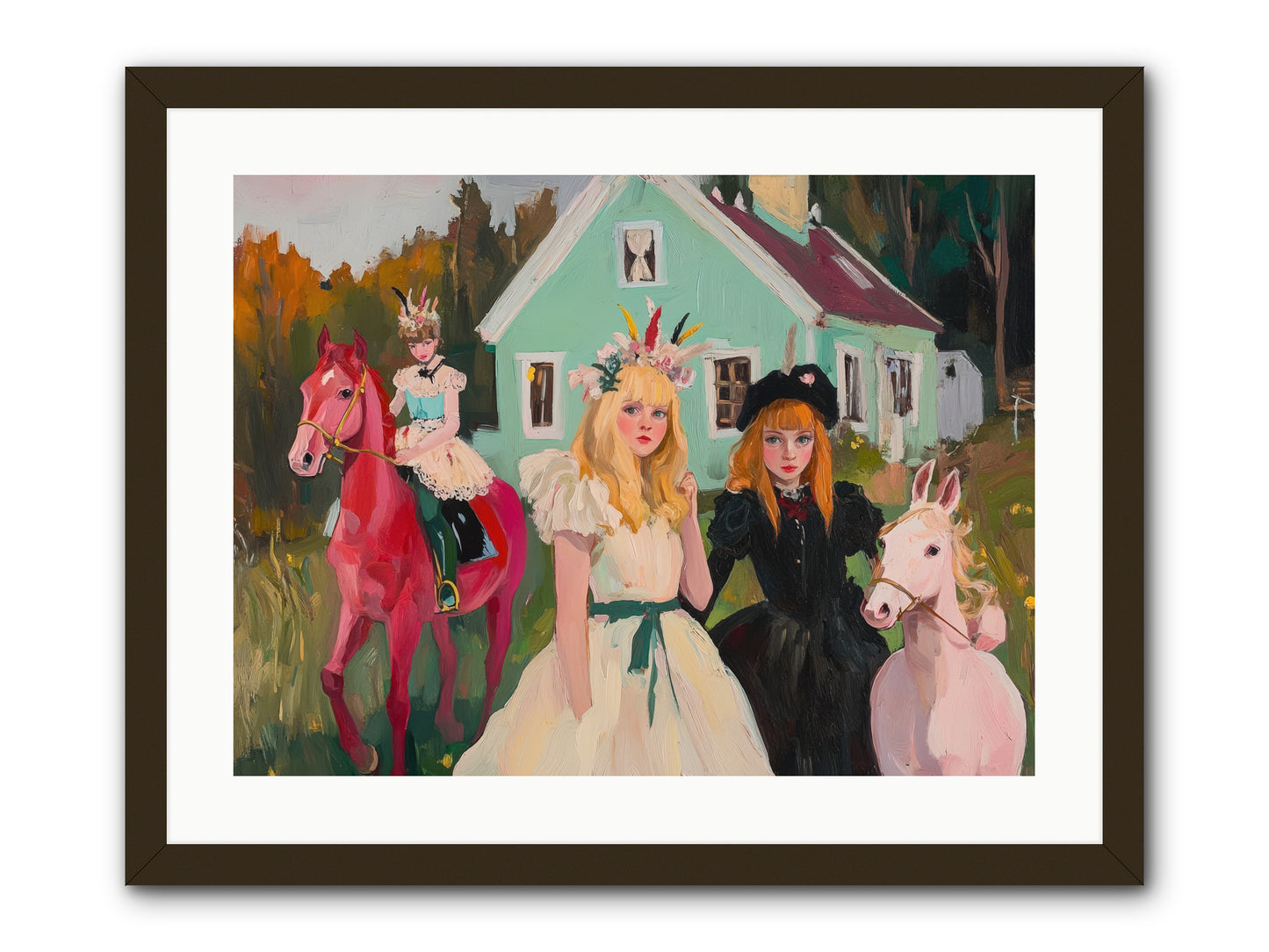 Theater Games Glow No.2 REZ -- Framed Print - Black 24x18