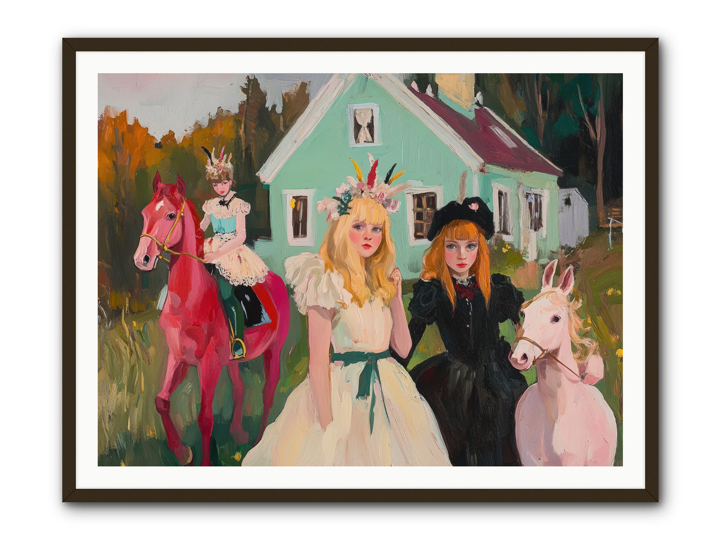 Theater Games Glow No.2 REZ -- Framed Print - Black 48x36