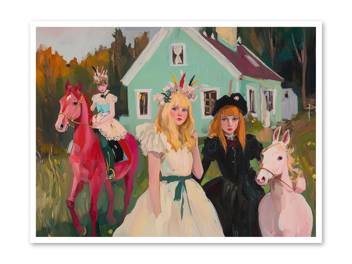 Theater Games Glow No.2 REZ -- Loose Canvas Print 48x36