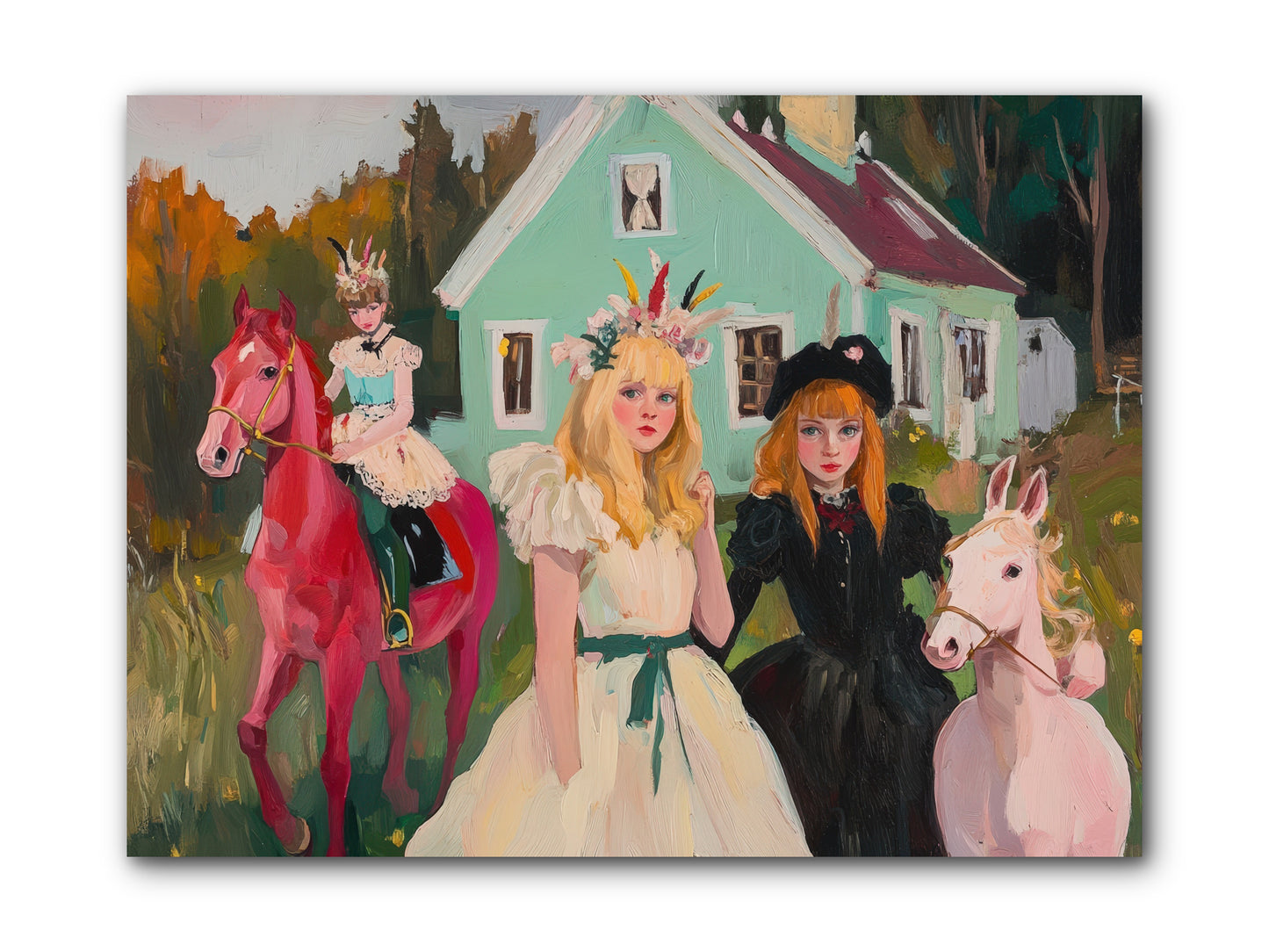 Theater Games Glow No.2 REZ -- Wrapped Canvas 12x9