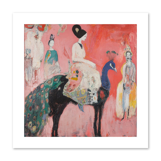 Theater Of Bold Plumes -- Paper Print 10x10