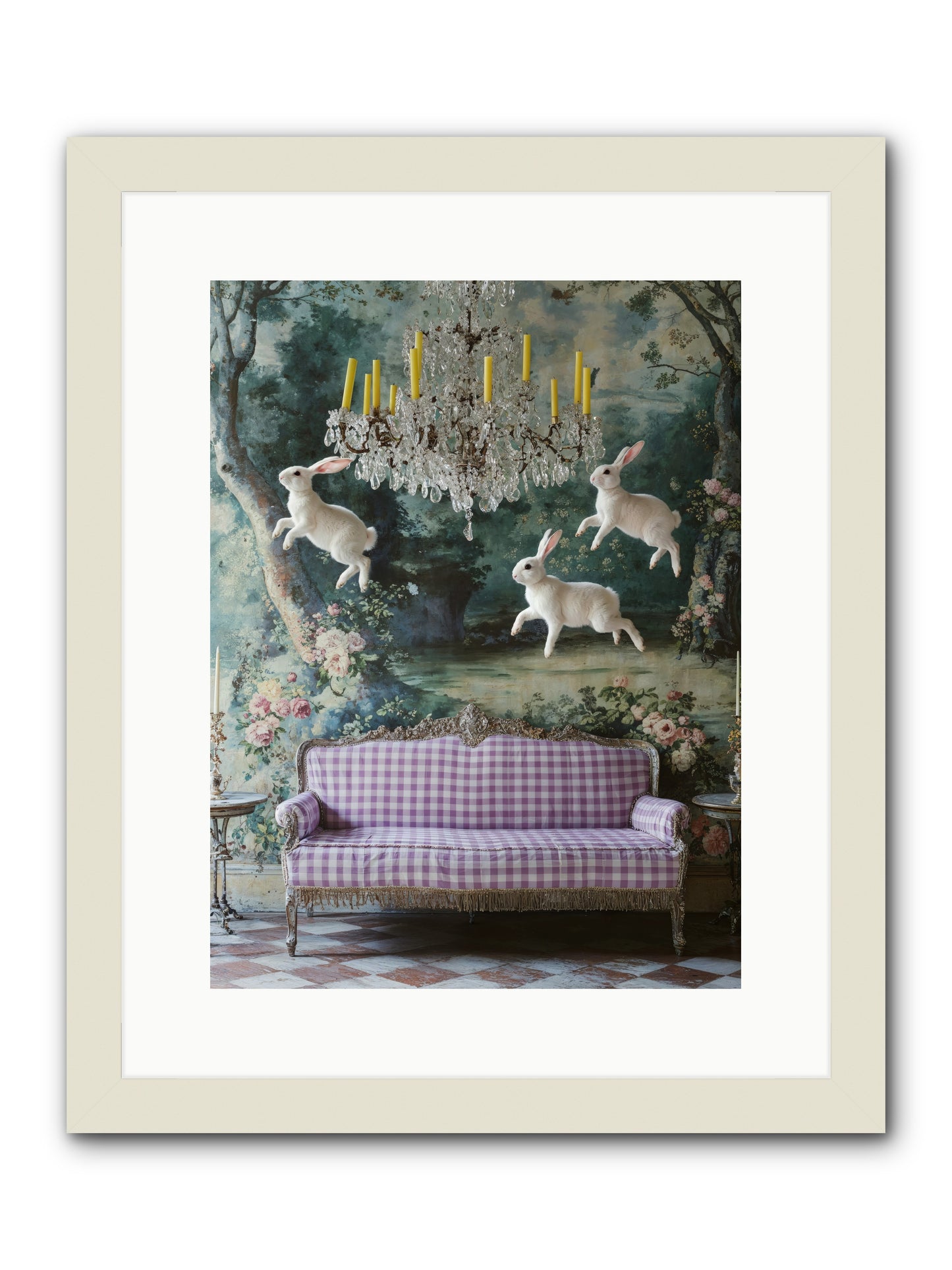Theater Of Morning Light -- Framed Print - White 12x16
