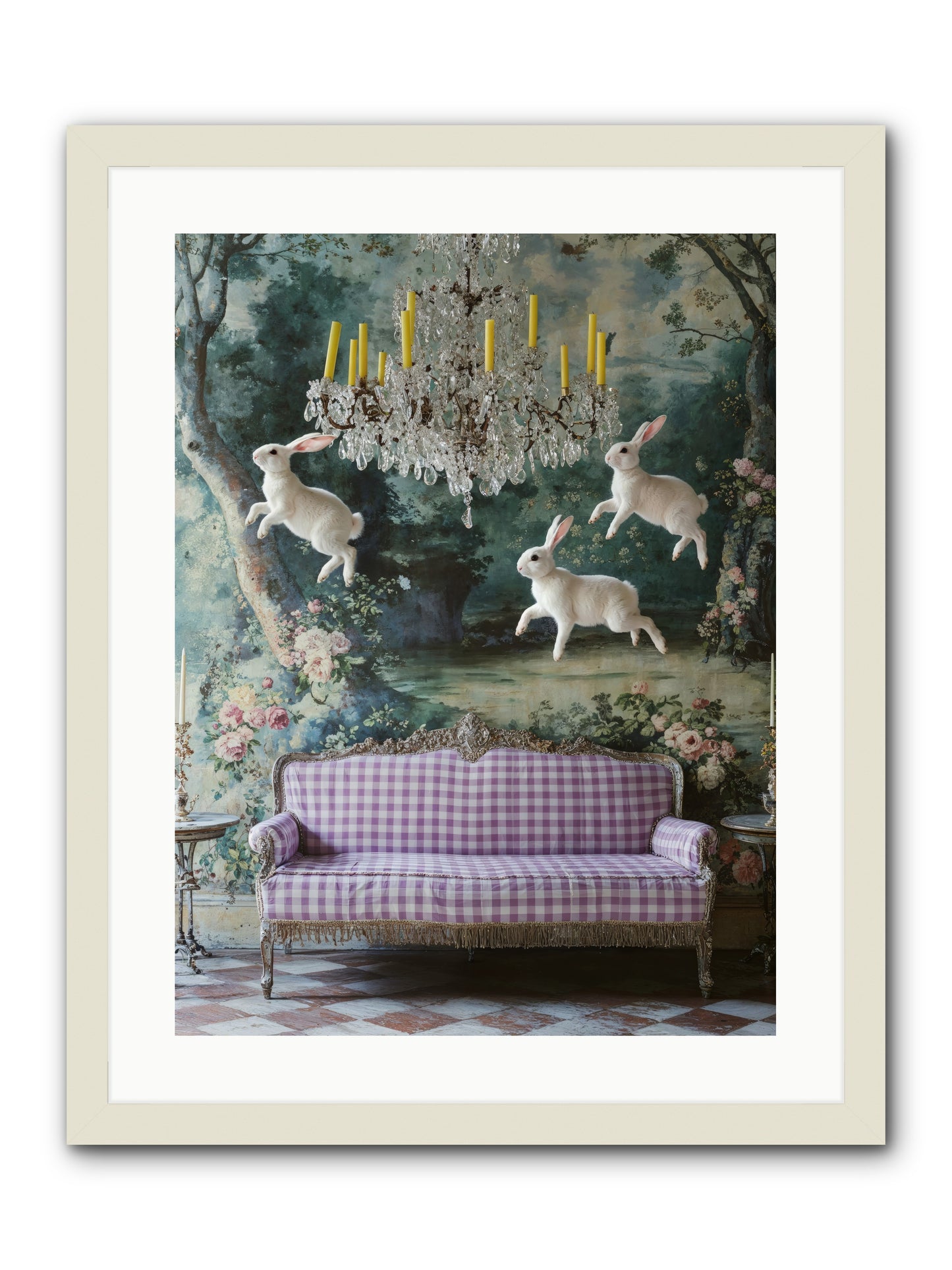 Theater Of Morning Light -- Framed Print - White 18x24